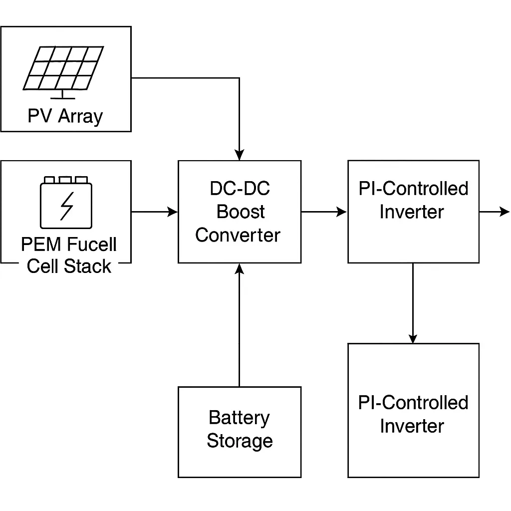 PV/fuel-cell topology preview