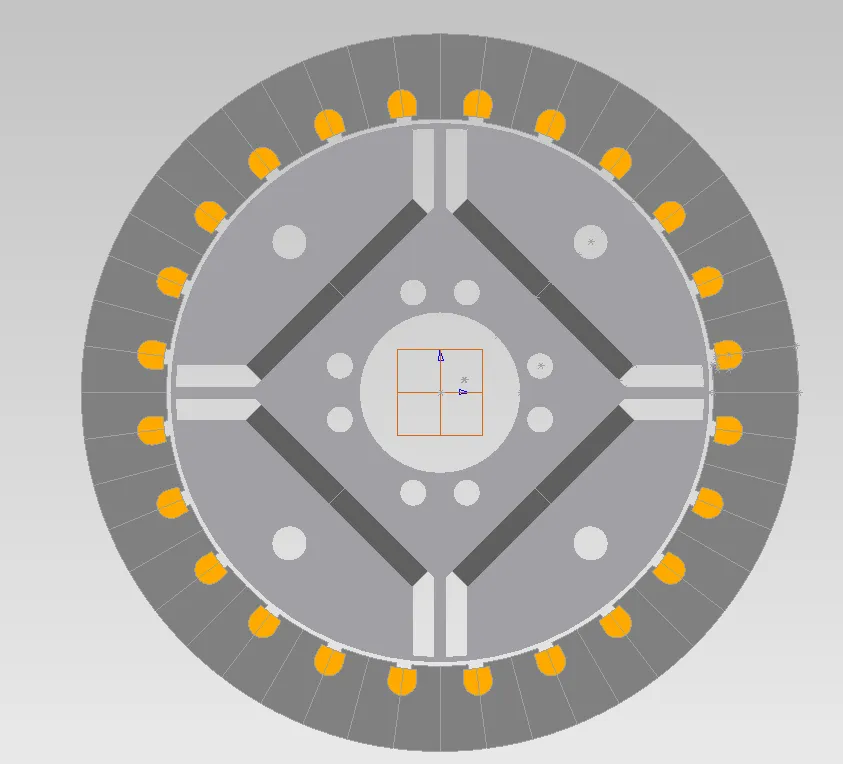 Motor cross-section electromagnetic study