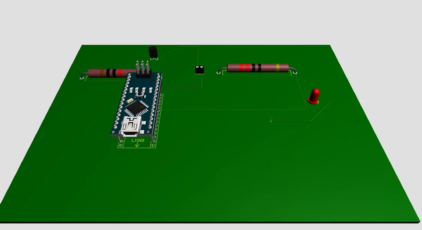 Door sensor PCB 3D view